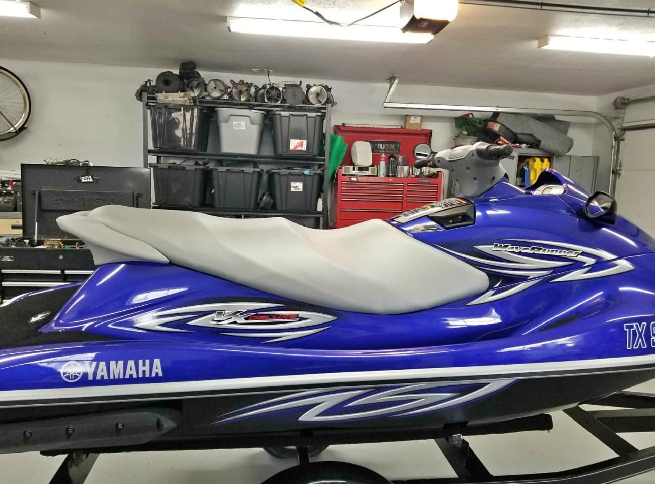 Premium seat Cover fits Yamah@ WAVERUNNER VX110 2004-14 VX 110 Deluxe Sport Silver S60