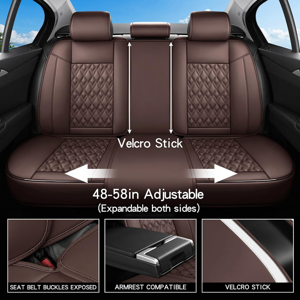 car seat covers full set,faux leather seat covers, view 9