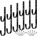 6 Pieces Pool Pole Hook Hanger Swimming Metal Brackets Pool Hook by HOTOP