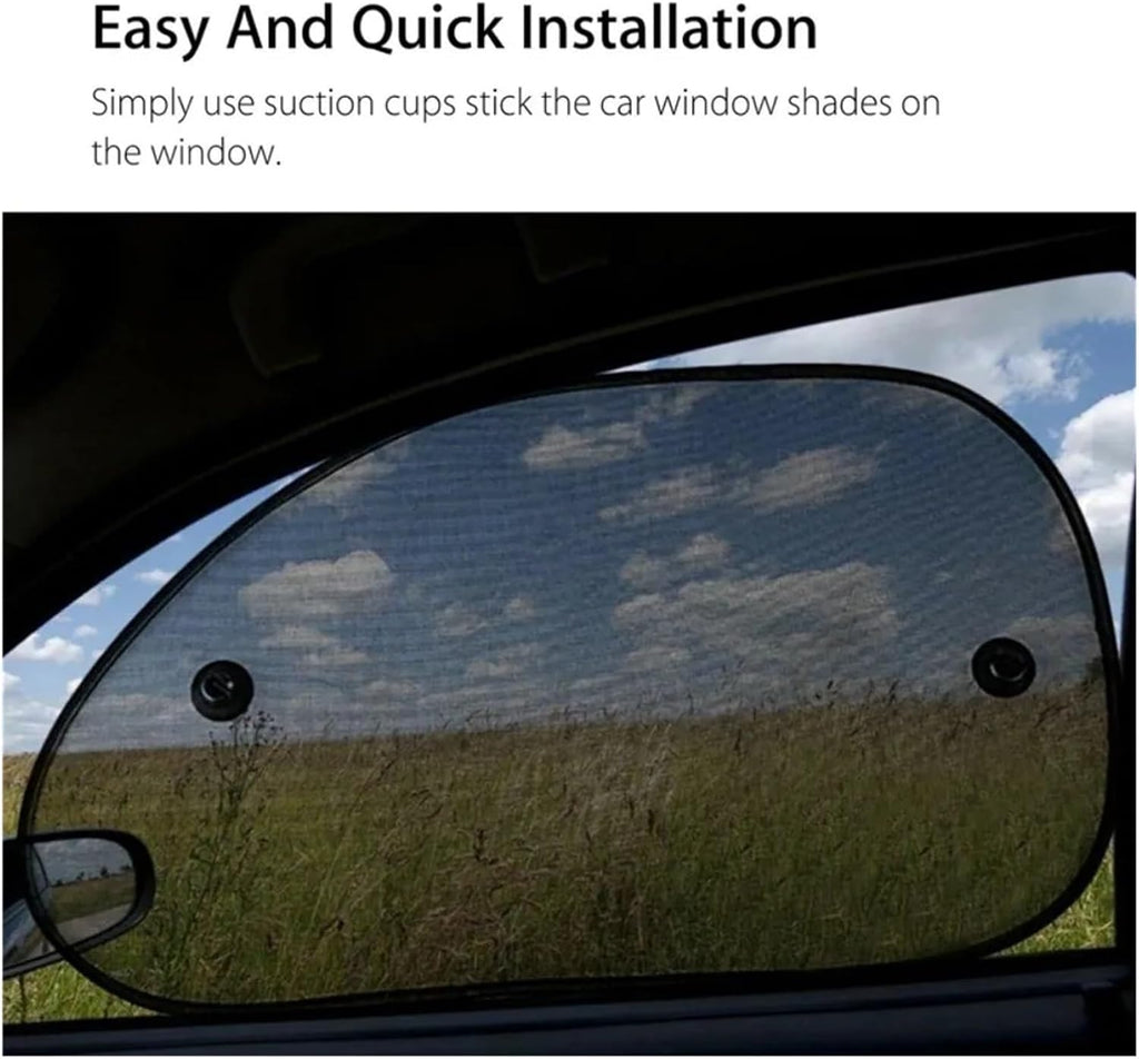 Car Side Window Sun Shade for Acura RDX 2019-2026, Side Sunshade Mesh Breathable Vehicle with Suction Cups for UV and Heat Blocking,5pcs Mixed Set B