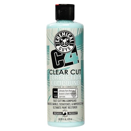 Chemical Guys GAP11616 C4 Clear Cut Correction Compound, 16 oz. by ChemicalGuys