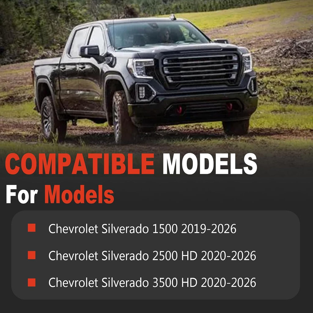 Auxiliary Tailgate Step Handle Compatible with Chevrolet GMC Sierra | Compatible with Chevy Silverado GMC Sierra 1500 2500HD 3500HD 2019 2020 2021 2022 2023 2024 2025 2026 Bed Grab Assist Handle