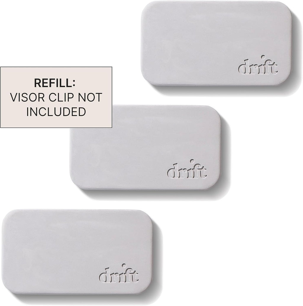 drift car air freshener - the original stone shown in use