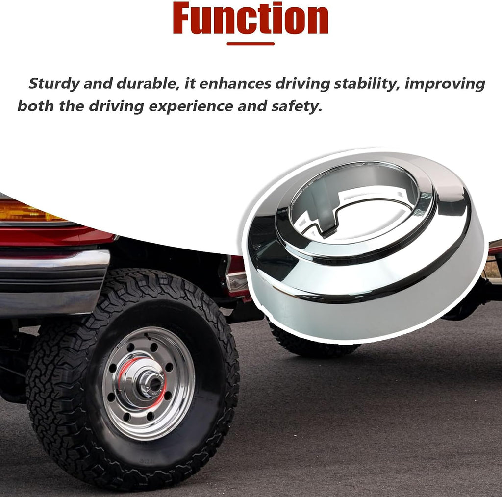 Wheel Center Caps for Ford F250 F350 Pickup Van E150 E250 E350 E450 F250 F350 4WD 1994-2008 Wheel Chrome Center Hub Caps Pair,Replaces C3140F4WD 3140F4WD 560-3140(2PCS)