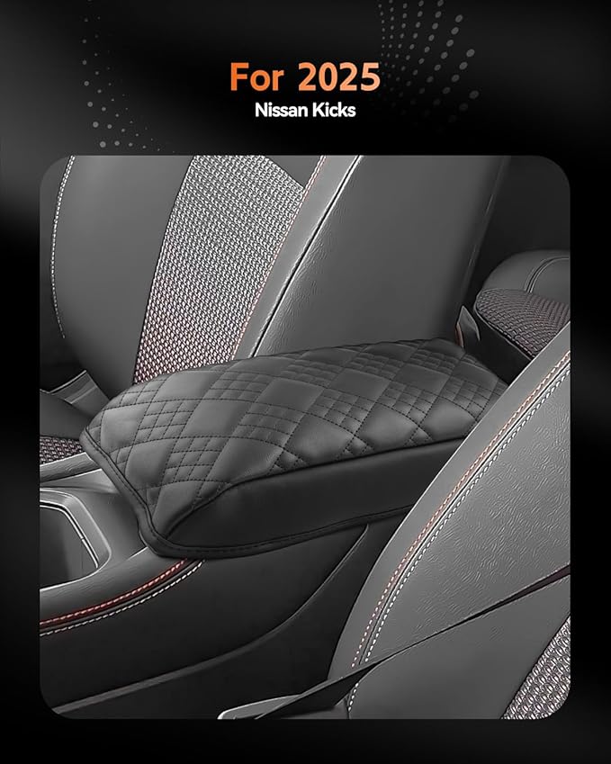 CDEFG for 2025 2026 Nissan Kicks Center Console Cover Armrest Box Cover for - Image 2