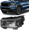 PartsFlow LED Headlight w/DRL Headlamp Left Driver Side W/O Bulb Compatible with 2022 2023 2024 2025 Nissan Frontier 26060-9BU0D
