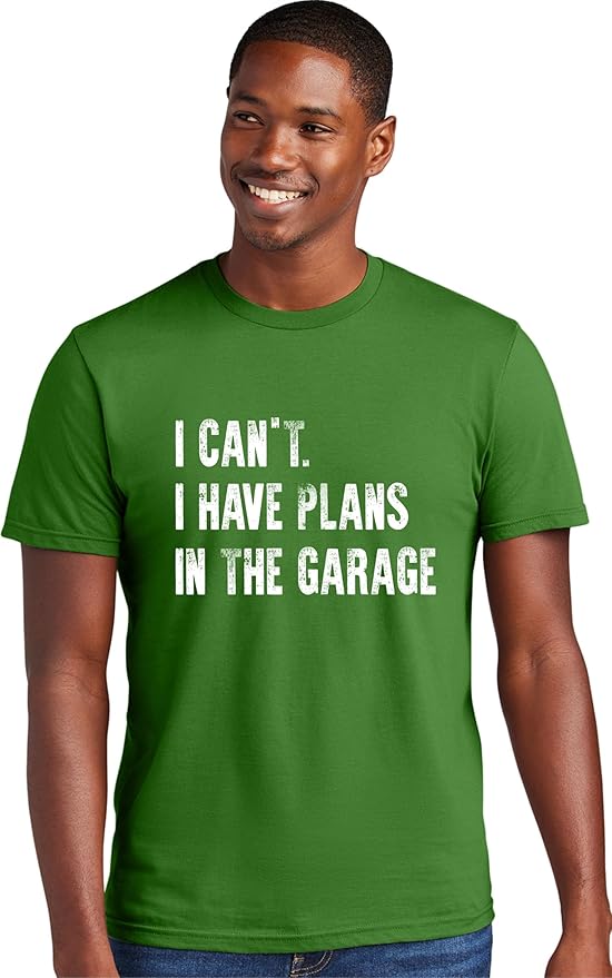 Go All Out Adult I Can't I Have Plans in The Garage Funny Dad Gift Deluxe Soft by GoAllOut