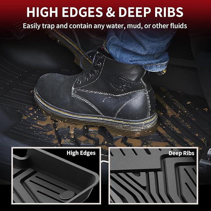 LASFIT Floor Mats for Honda Civic Sedan 2016-2021 & Hatchback 2017-2021 & Coupe - Image 3