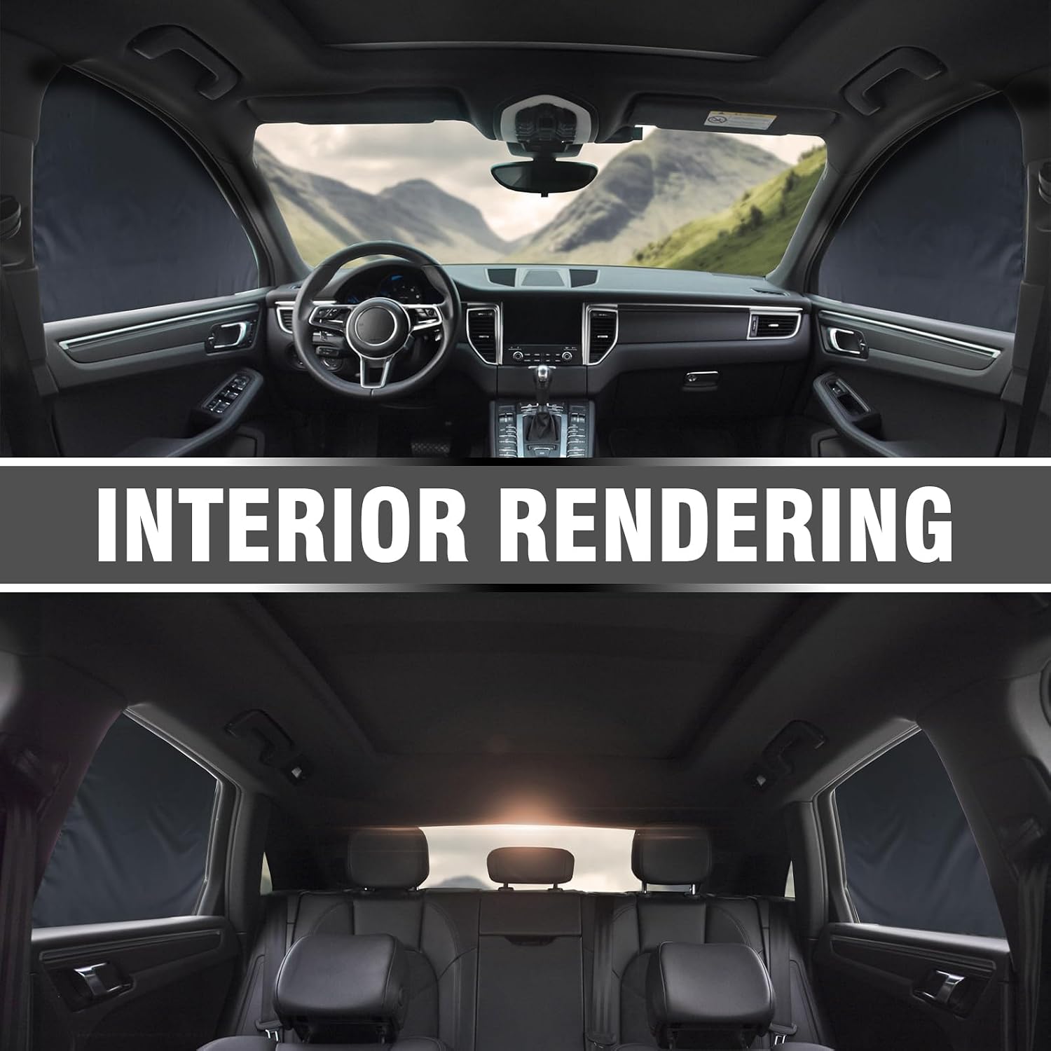 for RAV4 2013-2018 Car Window Sun Shade, Automobile Sunshade Covers for Front and Rear Windows