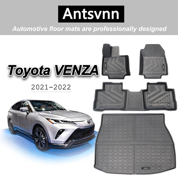 All -Weather Floor Mats Fit for Toyota Venza 2025 2024 2023 2022 2021 Trunk - Image 7
