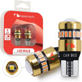 Nakamichi T10 LED Light Bulb 168 2825 194 W5W Wedge 18+1 SMD 3014 Chip LED Replacement Bulbs Error Free for Car Interior Dome Map Door License Courtesy Dash Lights (Monza Red, 19 LEDs, Pack of 2)