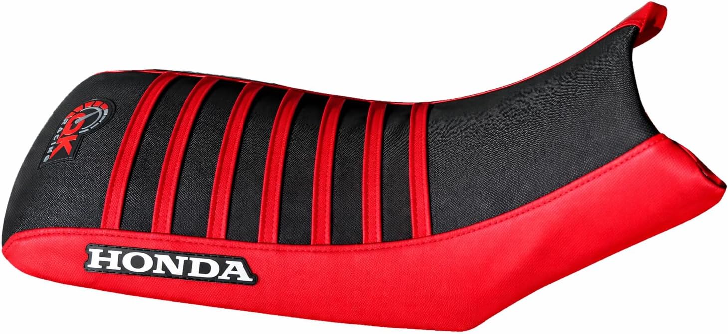 Seat Cover - Compatible Fit for 1993-2006 TRX 300 EX Sportrax 300 TRX300EX 2x4, Durable Material | Multi-Grip Design for Improved Traction Red Ribs S17