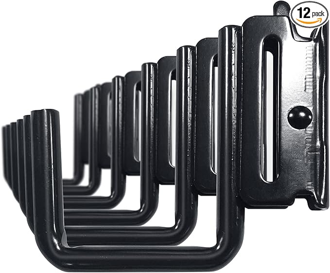 12PCS E Track J Hooks Heavy Duty E Track X Track Steel Hanger, Spring Fitting E by KOPKIO