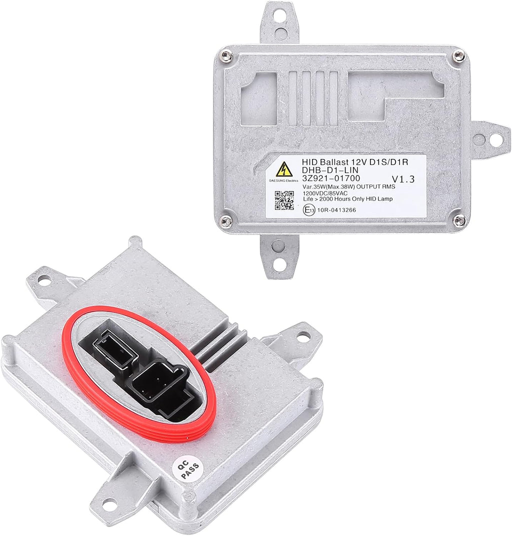 2PCS Xenon HID Headlight Ballast Control Unit Module with D1S Bulb Compatible with Hyundai Genesis Coupe 2013-2016 2-Door D1S Xenon HID Bulb & Ballast 3Z921-01700 92190-3Z200 18647-35006