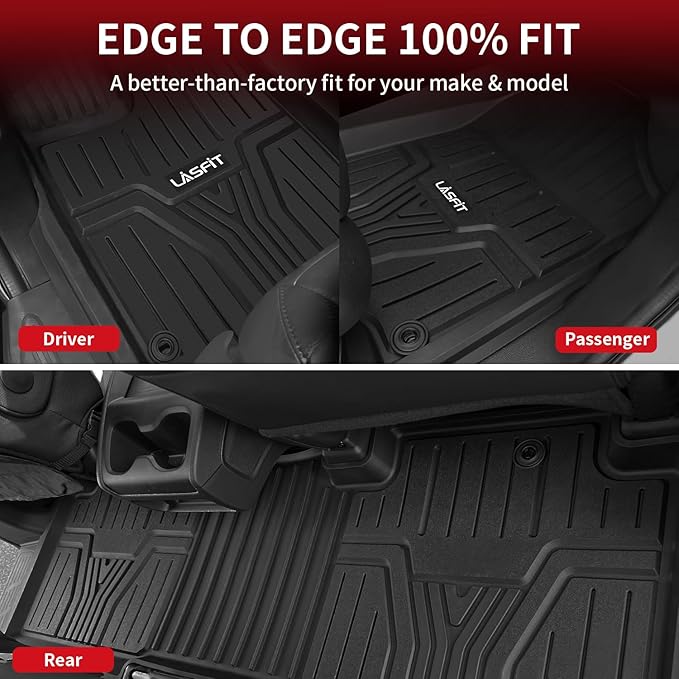 LASFIT Floor Mats & Trunk Mat for Honda Odyssey 2026 2025 2024 2023 2022 2021 - Image 8