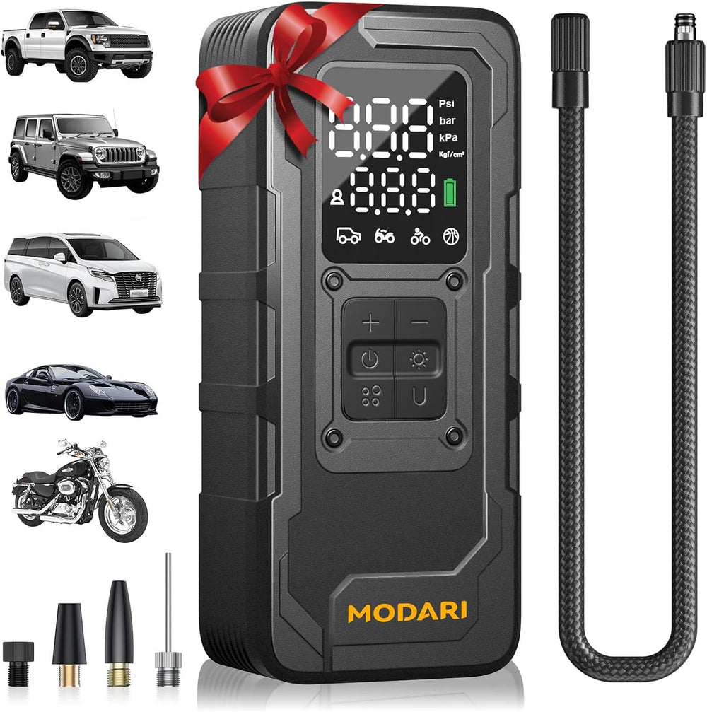 Tire Inflator Portable Air Compressor, Up to 160 PSI Car Tire Inflator, Cordl...