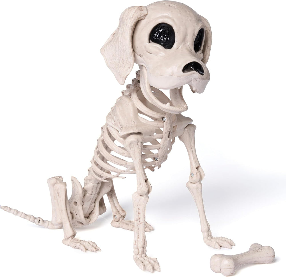 JOYIN Posable Halloween Dog Skeleton Full Body Posable Joints Realistic Skele...