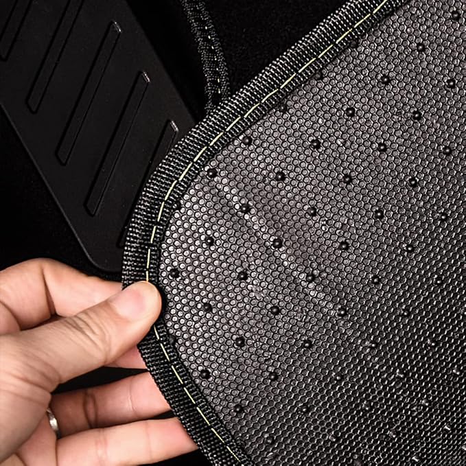 CAR PASS Waterproof Universal Fit Car Floor Mats, Faux Leather Car Carpet Mats - Image 5