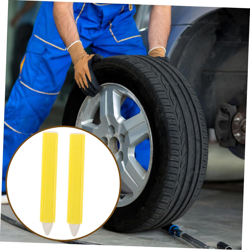 Healifty 4pcs Effortless Tire Leak Marking Car Tire Pens Repair Pen Marking Chalk Wax Marker