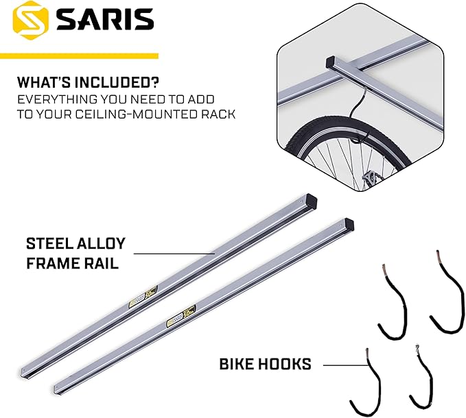 Saris Bike Storage, Cycle Glide Home Bicycle Parking, Ceiling Rack and - Image 5