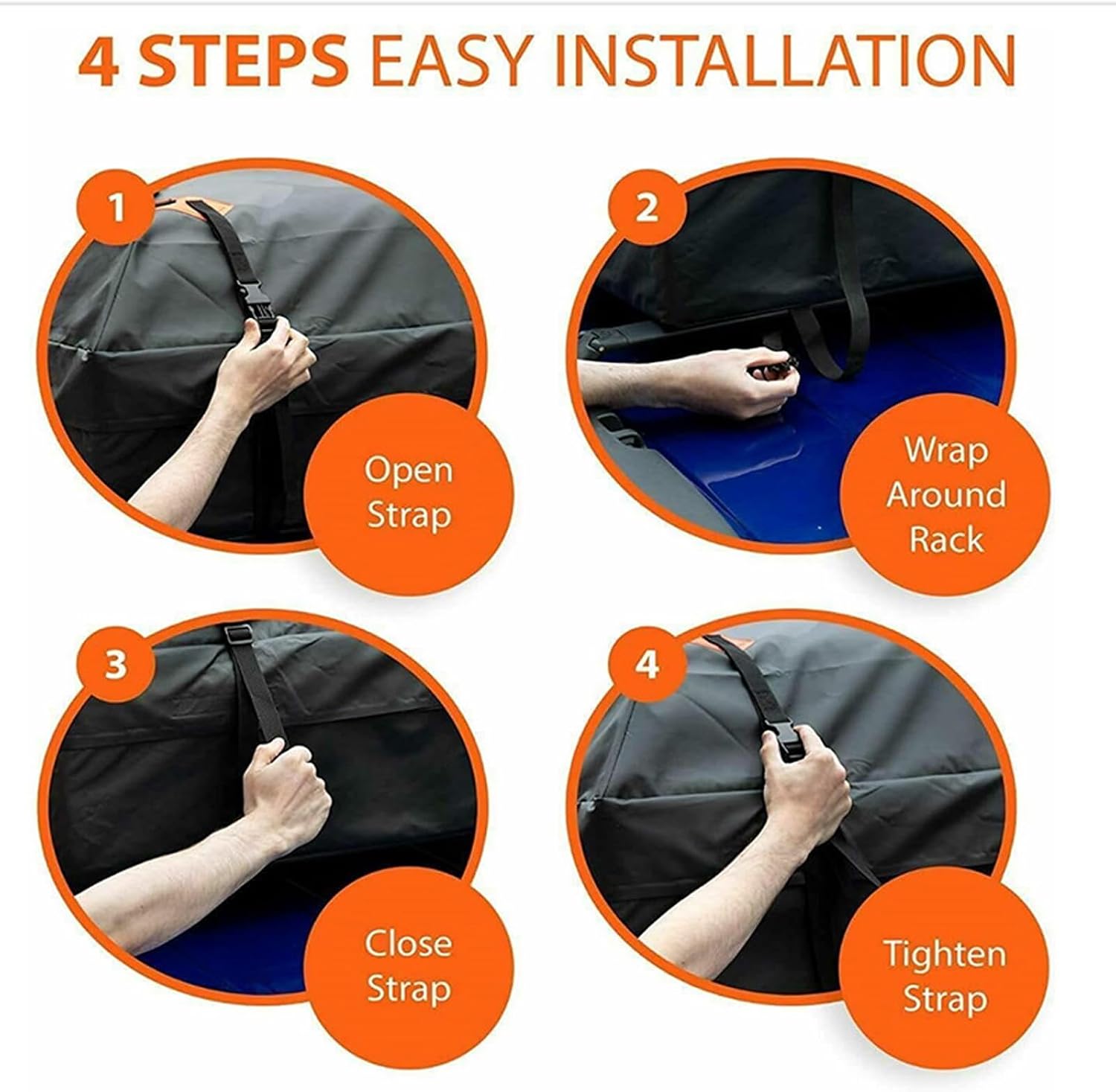 Sturdy Roof Cargo Bag with Wide Reinforced Straps for Stable and Safe Driving Not Rack Car Luggage Bag