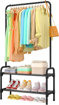 sakugi clothes rack 2-tier shoe organizer, metal, 29.3x12.5x59.6, main product view
