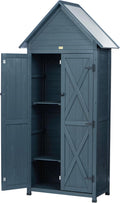 outdoor storage shed with floor & adjustable shelves, main product view