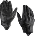 Harssidanzar Women's Motorcycle Gloves, Leather Motorcycle Gloves, Motorbike by Harssidanzar