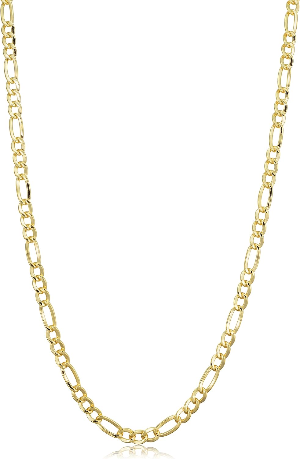 solid 14k yellow gold filled figaro link chain, main product view