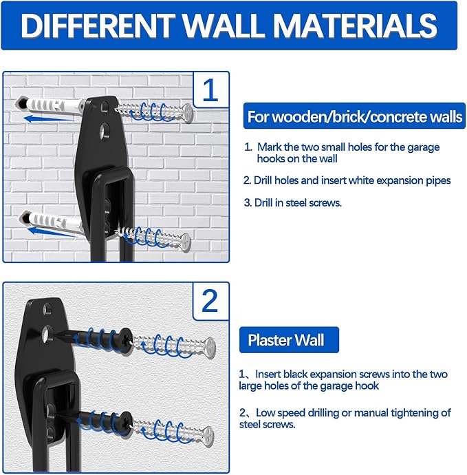 Garage Hooks 14PC, Shed Organizer - Image 7