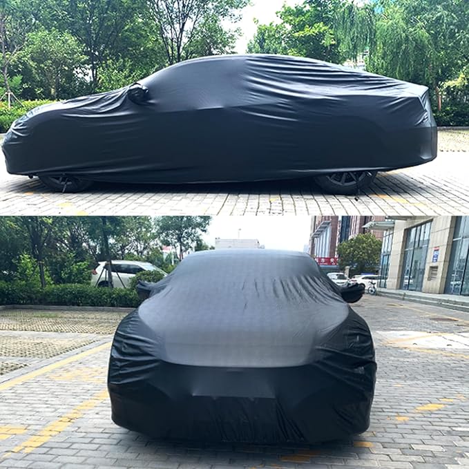PU Leather Car Cover Waterproof All Weather, Waterproof Car Cover Fit - Image 7