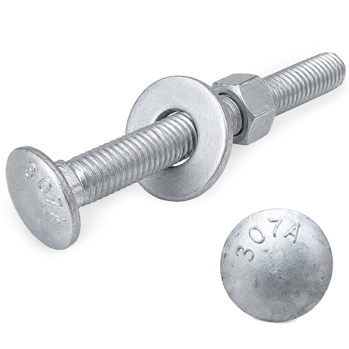 3/8" x 4" carriage bolt kit 50 pack, main product view