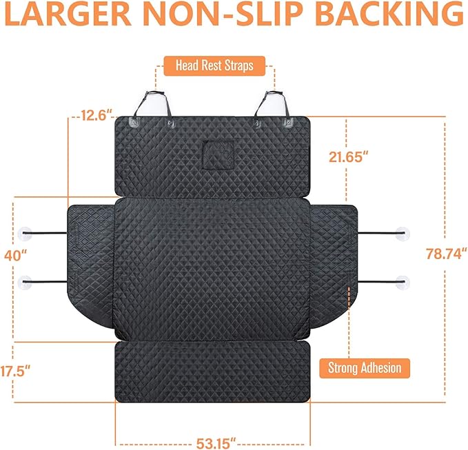 PETICON SUV Cargo Liner for Dogs, Waterproof Pet Cargo Cover Dog Seat Mat for - Image 6