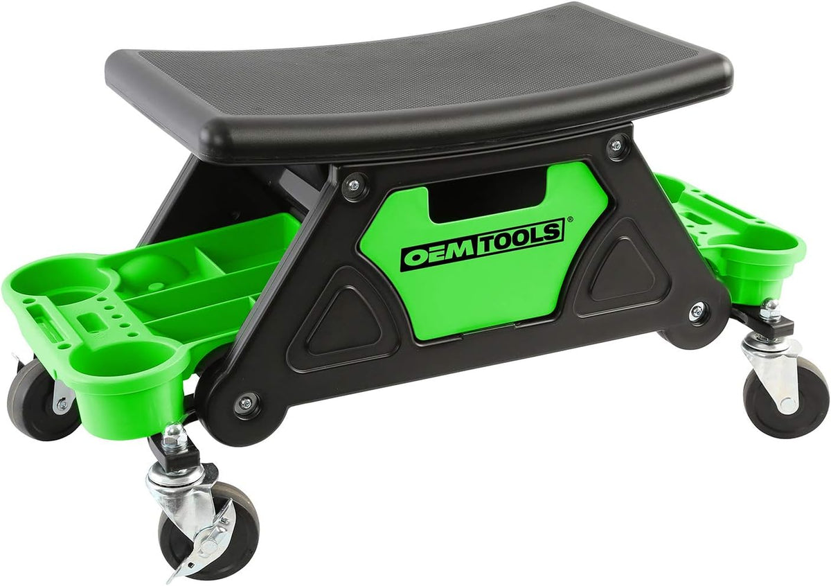 OEMTOOLS 24986 Heavy-Duty Rolling Workbench and Creeper Seat, Mechanics Stool