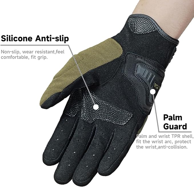 VXW High Protection Motorcycle Gloves - Image 4