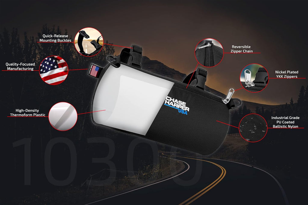Chase Harper USA 10300 Black BC Barrel Bag - 3.5 Liters - Water-Resistant, Tear-Resistant, Industrial Grade Ballistic Nylon - Universal Fit