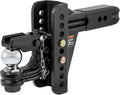 curt 45908 adjustable ball and pintle channel mount, main product view