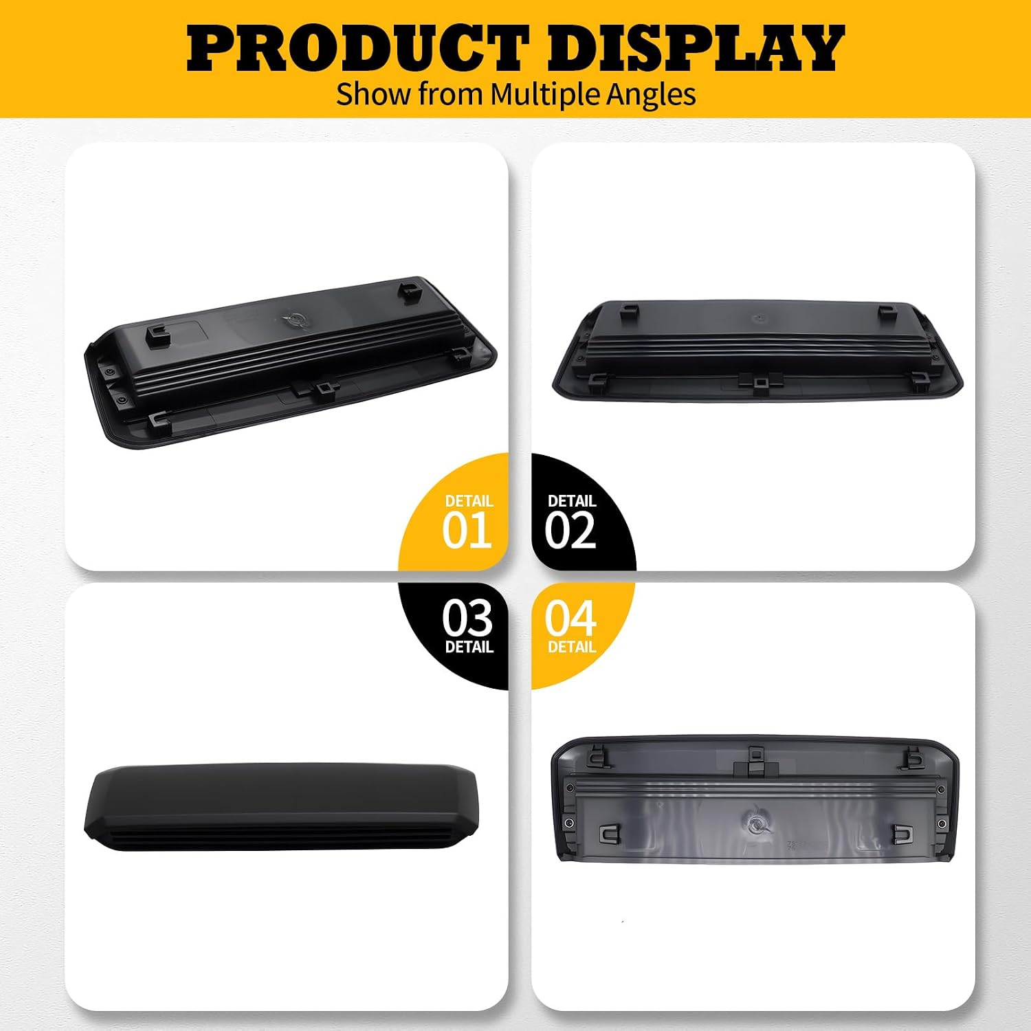Front Upper Hood Scoop Compatible with Tacoma TRD 3.5L V6 | 2016-2022 Fit, 76181-04900, 7618104900, Direct Replacement, Front In Duct