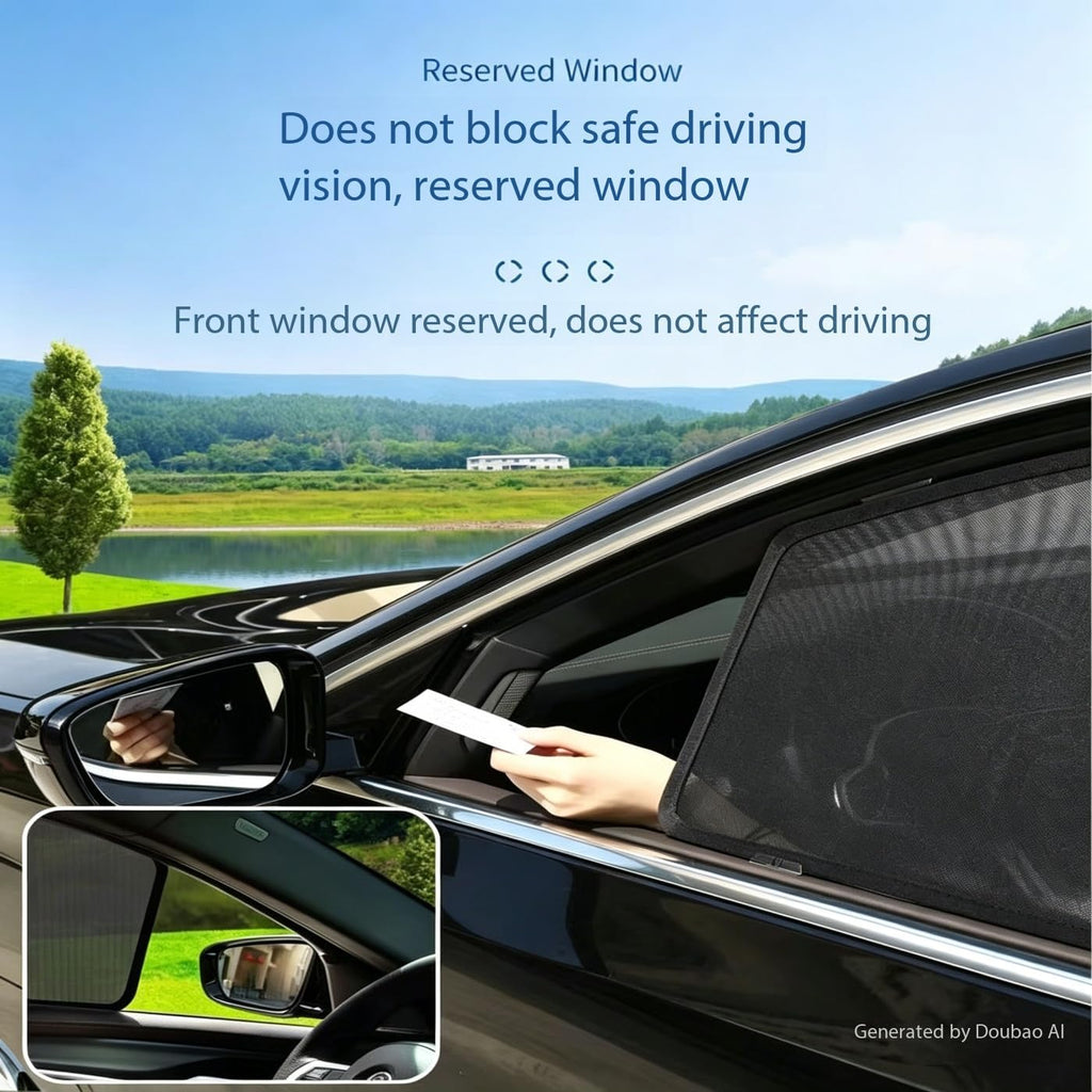 Custom Fit Magnetic Mesh Inside Sun Shade for Mercedes-Benz GLE 350 W167 2020-2026,Sun Shield Side Window UV Sun Seat Protection Protect Car Interior/Privacy Easy Install Remove