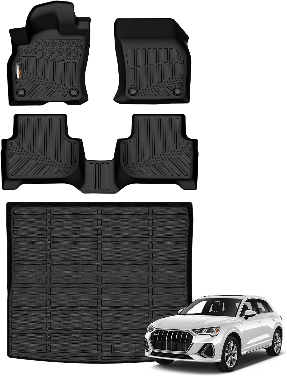 Binmotor-All Weather Car Floor Mats Cargo Liner Set