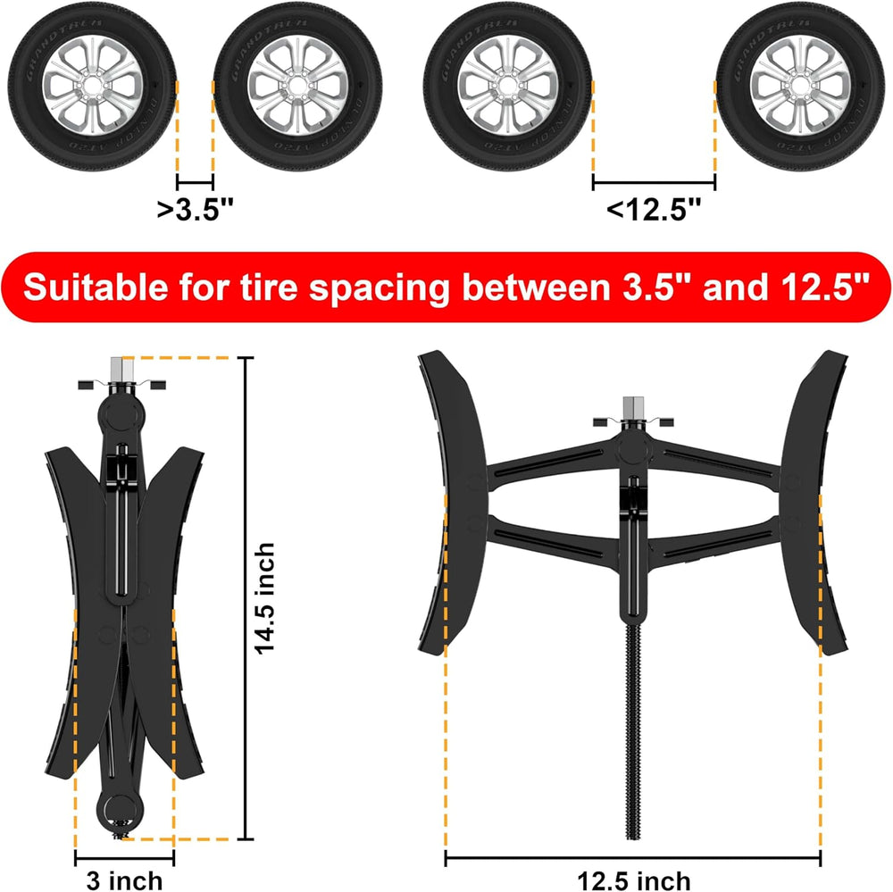 Camper Wheel Chock Stabilizer 2 Sets, Heavy Duty X-Shaped Stabilizer