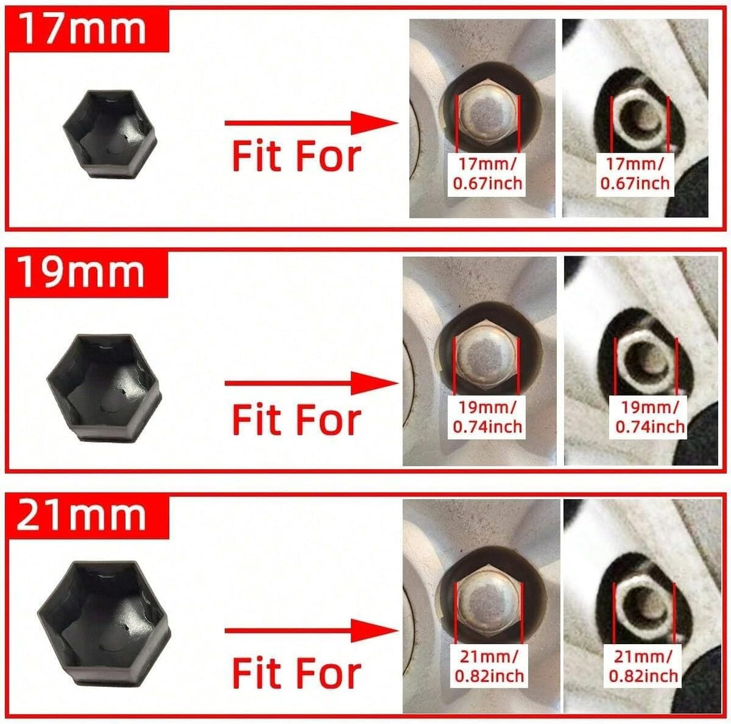 20pcs Lug Nut Covers for 2025 2026 Toyota Camry Hexagon Wheel Bolt Caps Durable Protective Plastic,Silver-21mm