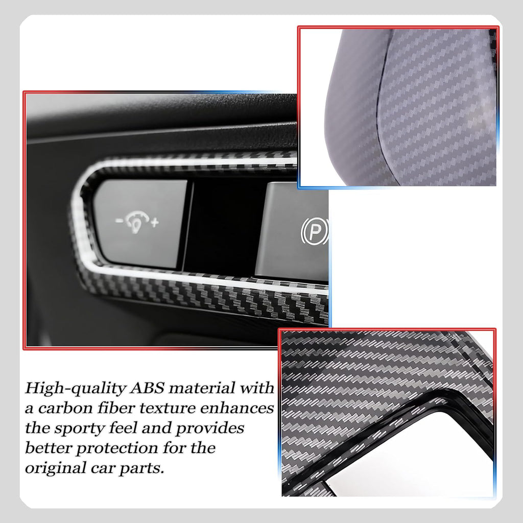 Front Lamp Adjustment Cover,for Kia k4 2024 2025 2026,Stylish Automobile Front Lamp Adjusting Trim Accessories - Carbon Fiber