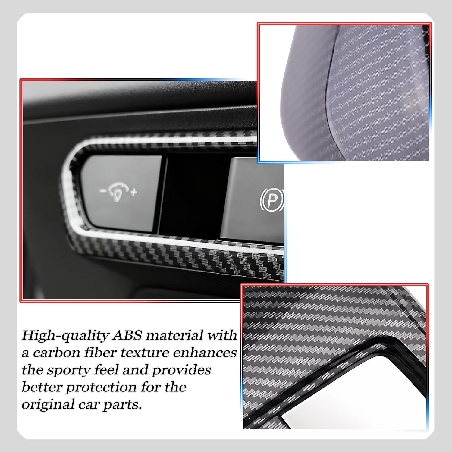 Front Lamp Adjustment Cover,for Kia k4 2024 2025 2026,Stylish Automobile Front Lamp Adjusting Trim Accessories - Carbon Fiber