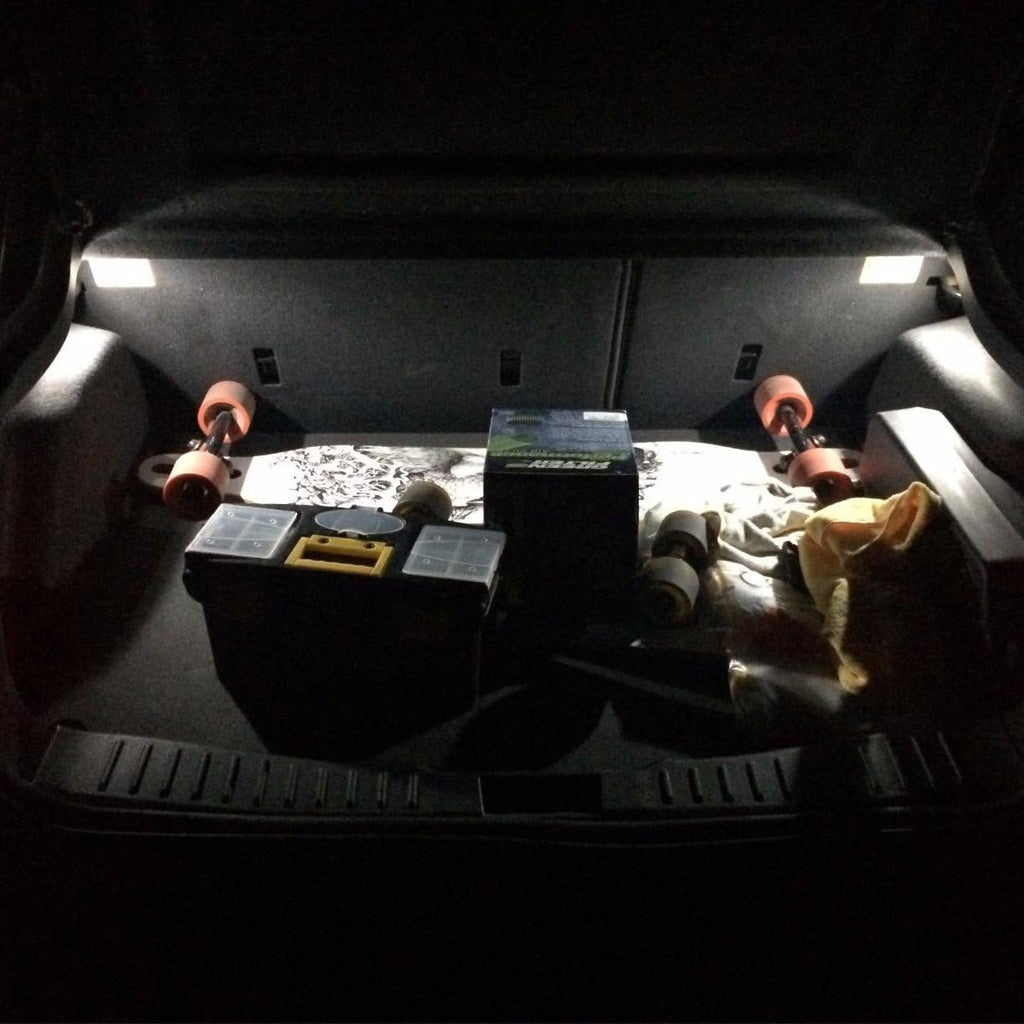 Alla Lighting 10x T10 168 194 LED Bulbs, 6000K White Super Bright 161 175 2825 W5W Bulb 3014 SMD 12V Replacement Bulbs for Trucks Cars License, Interior, Map, Dome, Trunk, Door Courtesy Lights Lamps