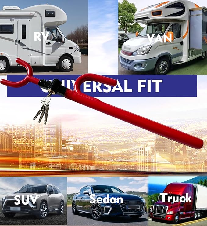 Steering Wheel Lock Anti-Theft Car Device Car Wheel Locks Heavy Duty Vehicle - Image 6