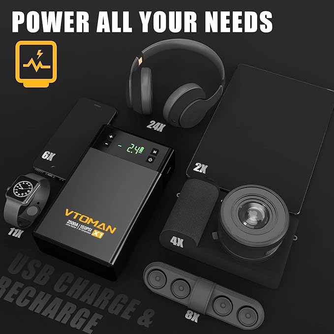 VTOMAN X1 Jump Starter with Air Compressor, Car Battery Jumper Starter with - Image 7