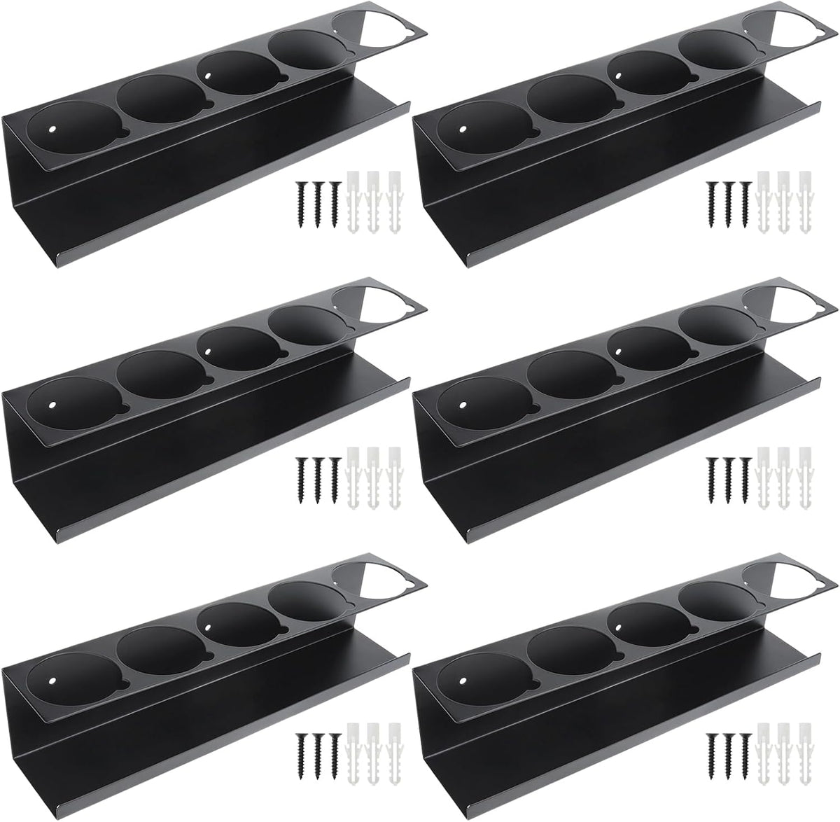 RealPlus Aerosol Spray Can Holder Rack Organizer 5 Cans Spray Bottle Holder