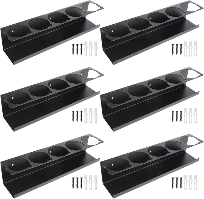 RealPlus Aerosol Spray Can Holder Rack Organizer 5 Cans Spray Bottle Holder (Pack of 6)