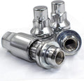 Wheel Accessories Parts Set of 4 12x1.5 Wheel Locking Lug Nuts OEM Factory Mag Washer Style Chrome Wheel Locks, OEM Equivalent 27600901 Fit Lexus, Toyota 4Runner, Sequoia, Tacoma, Tundra